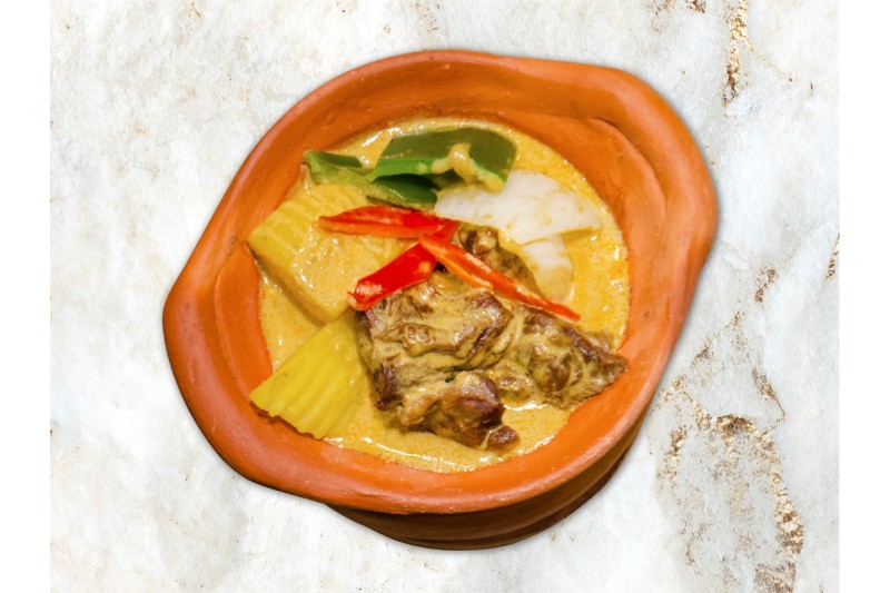 泰式黃咖喱牛腩 配 白飯 (4磅) 辣度1